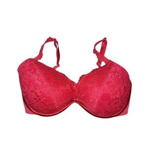 Cacique Lane Bryant Red Bra 38DD